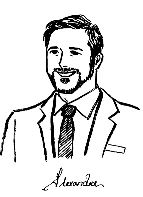 A6 Custom Place Card – B&W Guest Portrait and Handwritten First Name