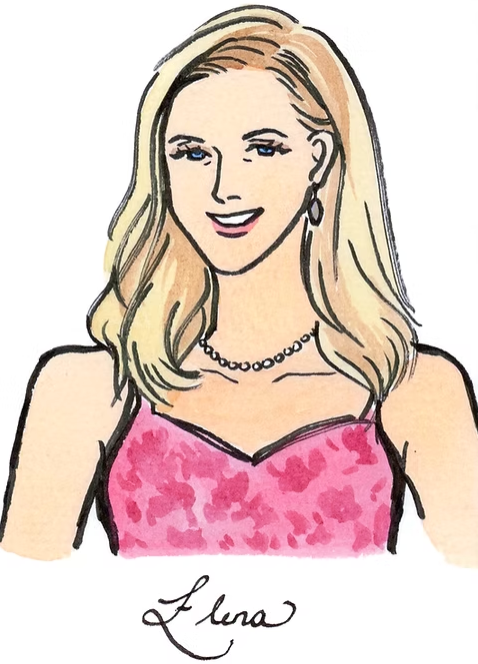 A6 Custom Place Card – Coloured Guest Portrait and Handwritten First Name