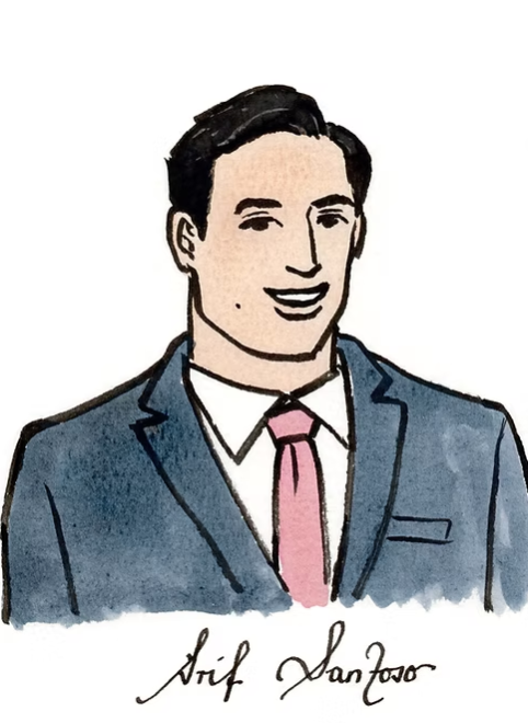 A6 Custom Place Card – Coloured Guest Portrait and Handwritten Full Name